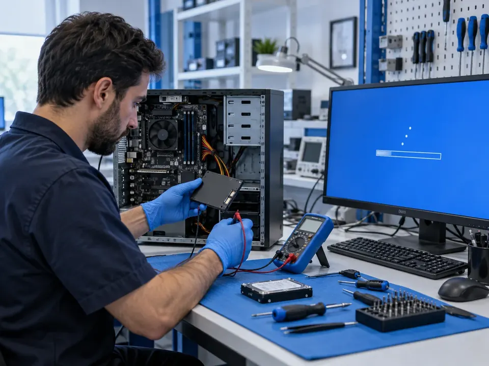 Desktop Windows boot and drive diagnostics