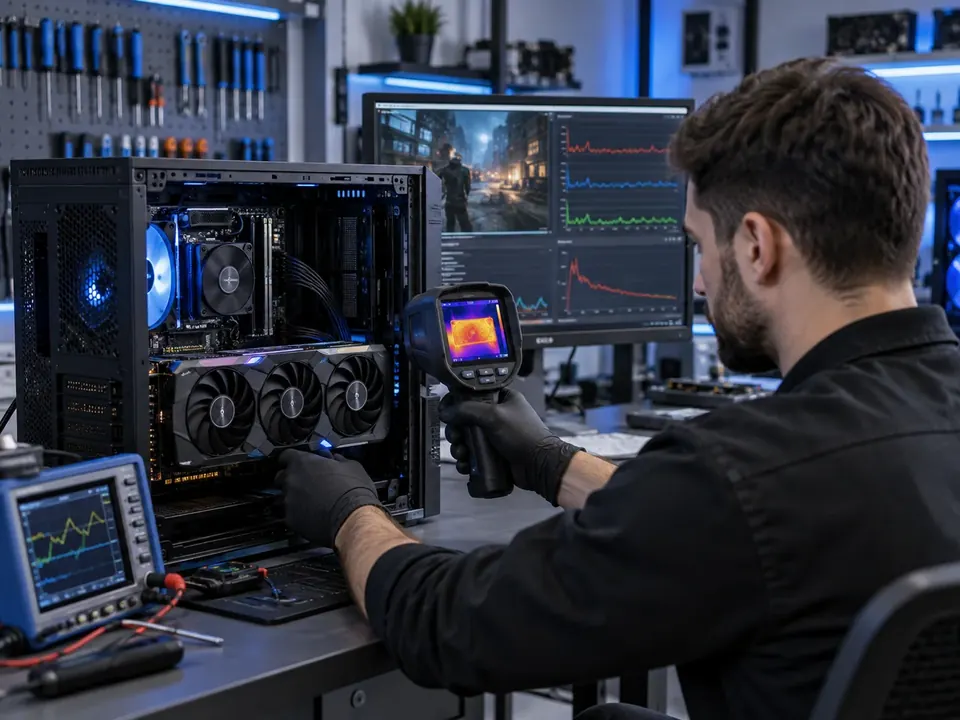 Desktop graphics card thermal and load diagnostics