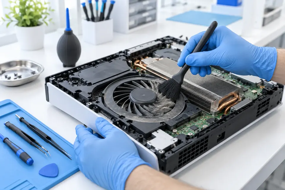 Preventive cleaning of PlayStation and Xbox consoles