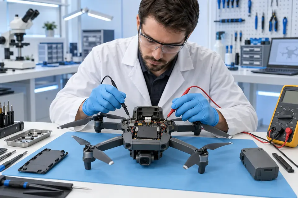 Professional diagnostics of the drone's power system