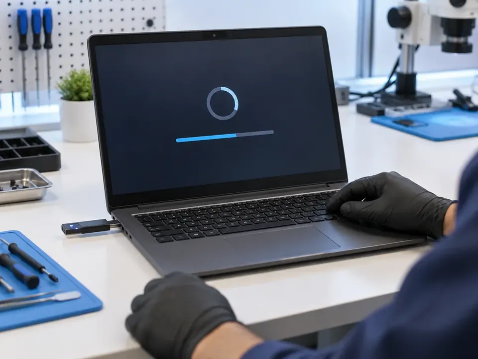 Laptop system boot error diagnostics