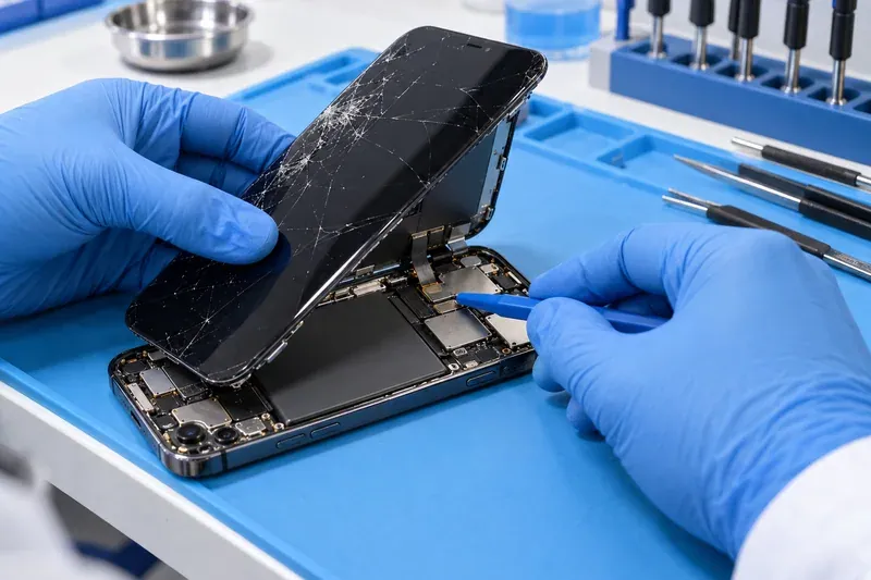 Mobile phone screen and touchscreen repair